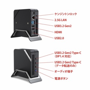 MINISFORUM UM480 インターフェイス